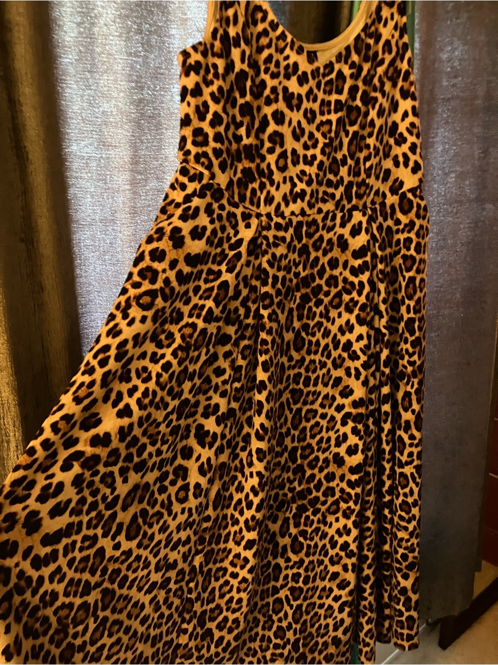 Torrid Leopard Print Calf Length Dress